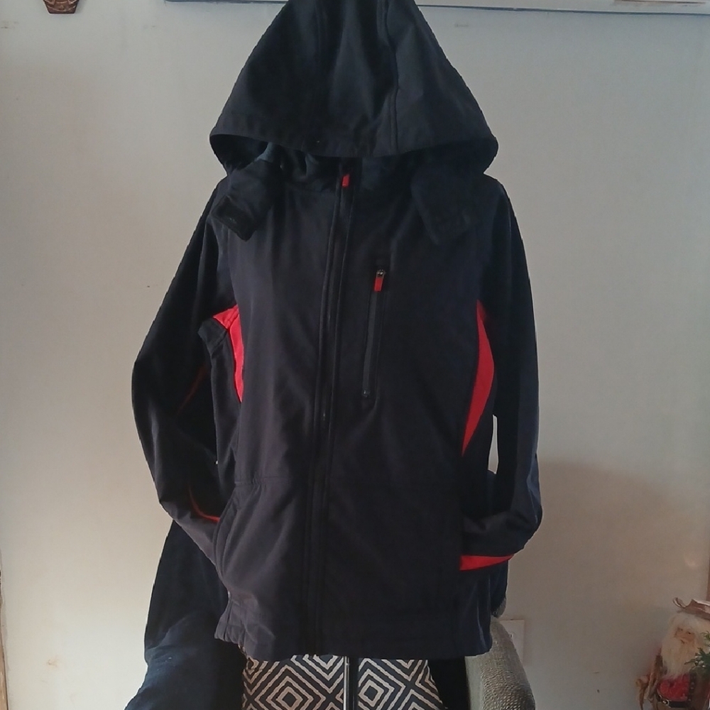 Faded Glory Kids Raincoat with Red Highlights